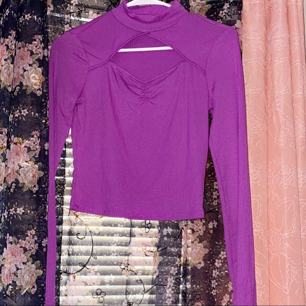 Purple opened chest top